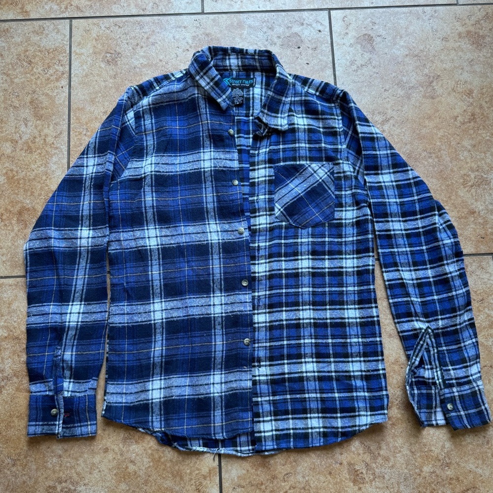 Blue Plaid Men's Shirt